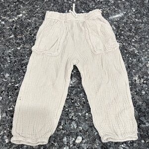 Zara Kids Beige Textured Pants